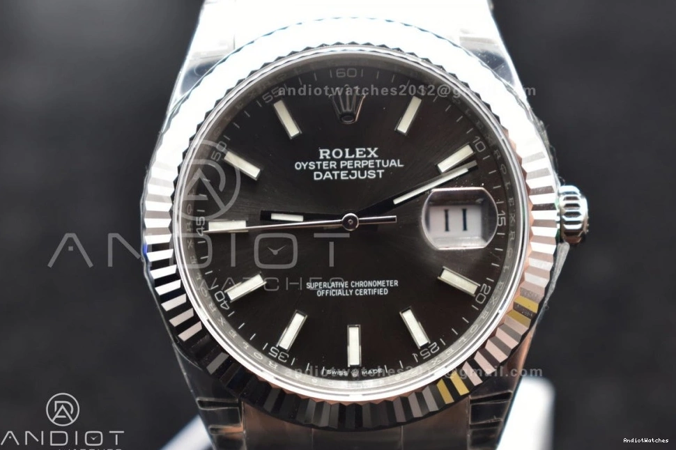 Oyster Dial 624 on VS Edition Grey VSF Bracelet QuickDry 41 SS DateJust 1:1 Best 126334 904L 0104